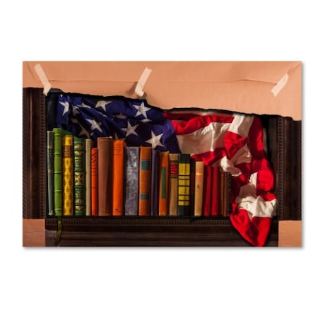 Roderick Stevens 'American Library' Canvas Art,12x19